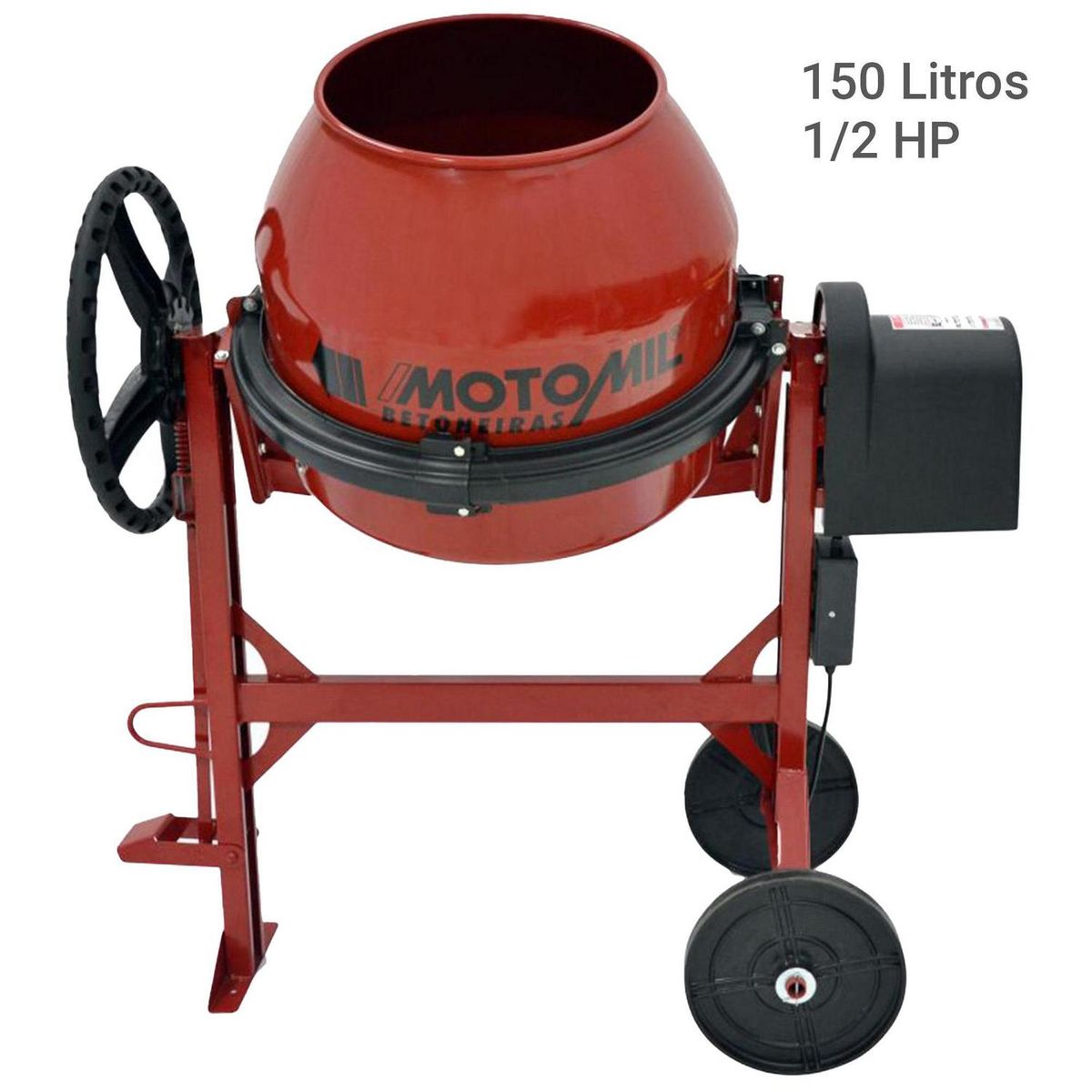 MOTOMIL - Betonera 150 Litros 1.2 HP PTEMB150