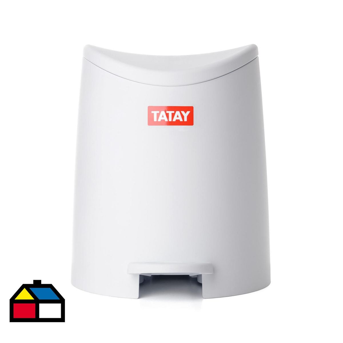 SOGA - Papelero Baño 3 Litros Plástico Blanco