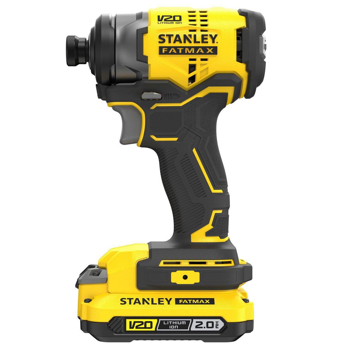 STANLEY - Atornillador de impacto inalámbrico 20V + 2 baterías