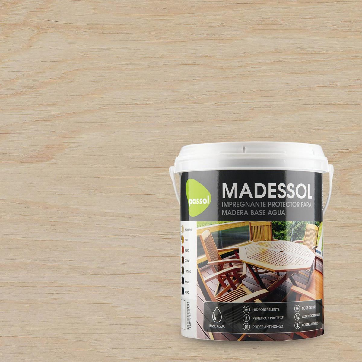 QUIMICA PASSOL - Impregnante para Madera Mate 3.785 kg Incoloro