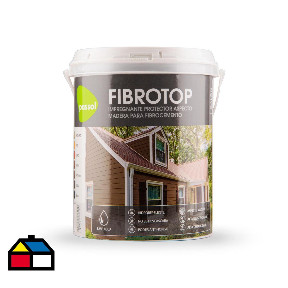 QUIMICA PASSOL - Impregnante Fibrocemento Mate 3.785 kg Incoloro