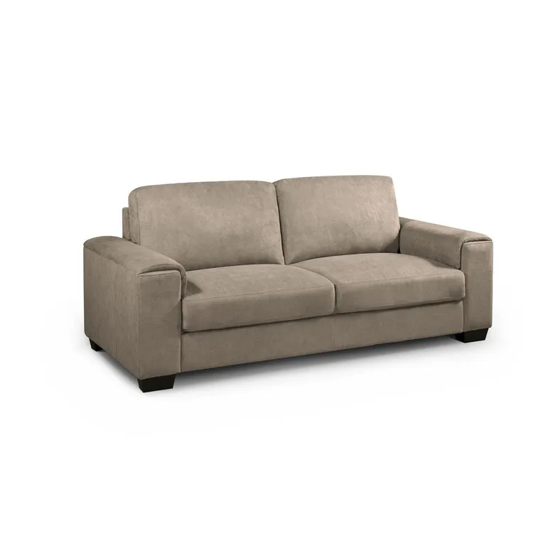 Sofa Robleda 3 Cuerpos Tela Taupe