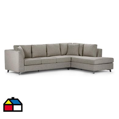 Seccional Carter derecho color ceniza