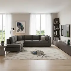 ROSEN - Sofá Seccional 4 cuerpos Carter 307x85x92 cm Gris