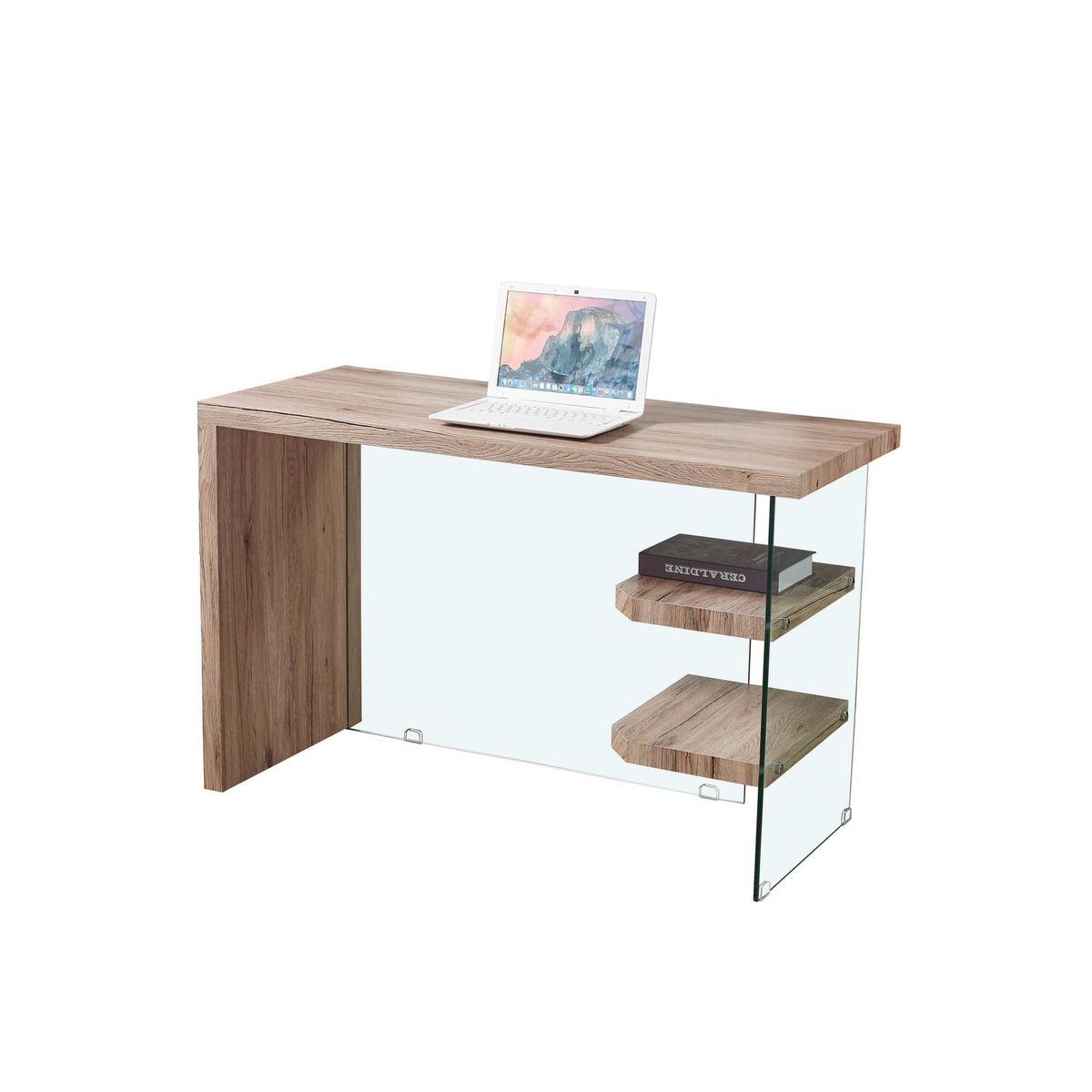 JACOBSEN - Escritorio 2 Repisas 120x50x76 cm