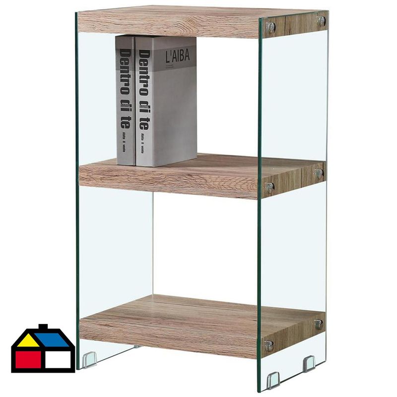 JACOBSEN - Estante Tecno MDF 3 Nivel(es) 40x70x30 cm Natural