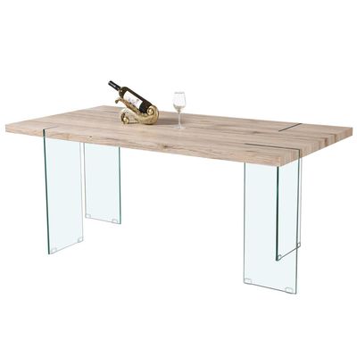 Imagen 2 del producto Juego de Comedor Tecno 6 Sillas Mesa Rectangular 180x90x75 cm Café