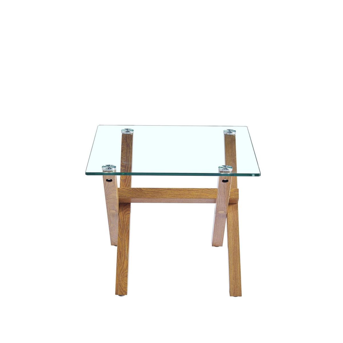 JACOBSEN - Mesa Lateral Vidrio L1 Bei 55x55x44 cm