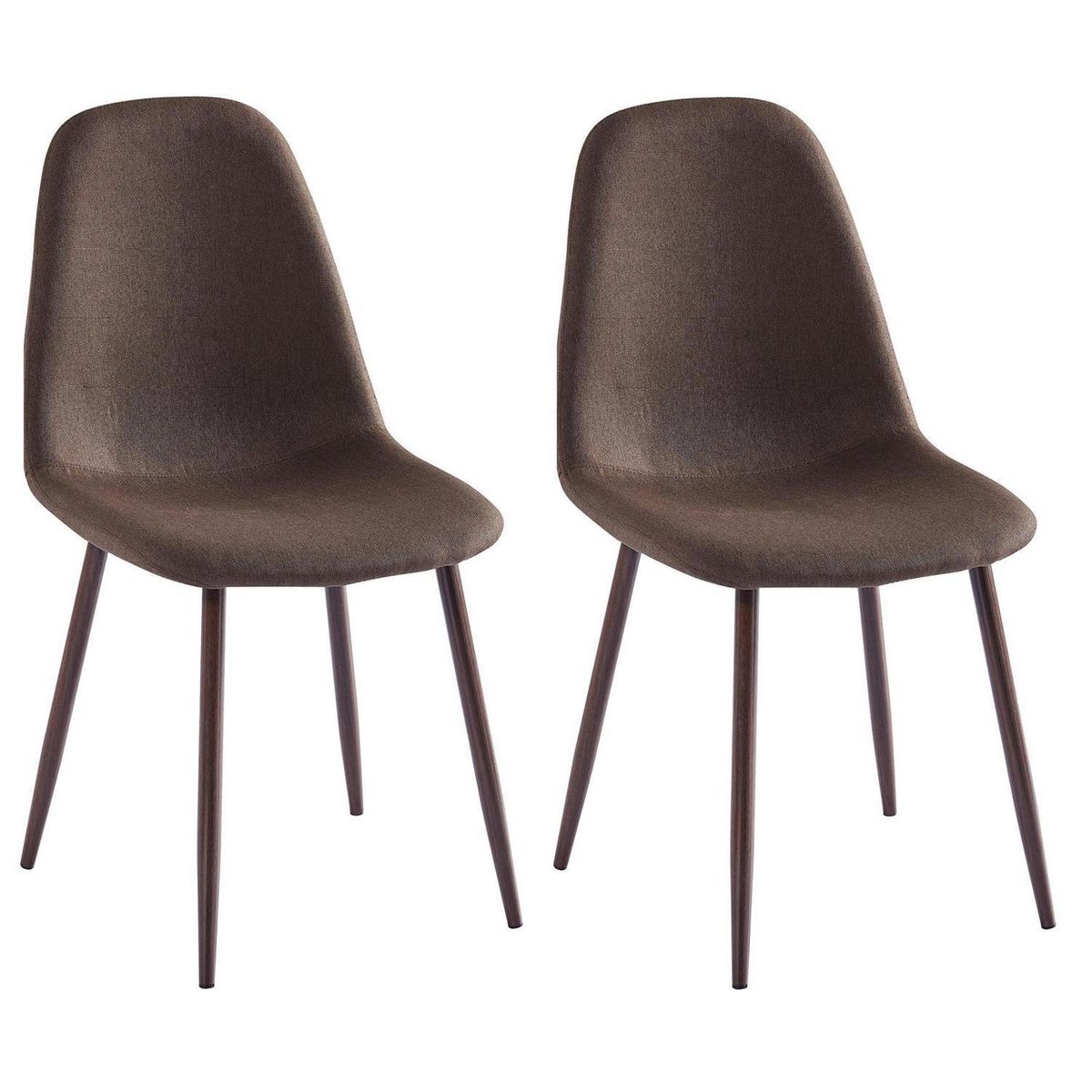 JACOBSEN - Pack 2 Sillas Melisa Café 85x45x53 cm