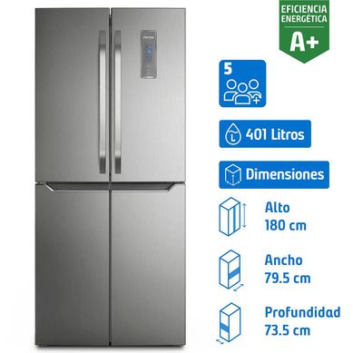 Refrigerador Multidoor No Frost 401 Litros Inox DQ79S