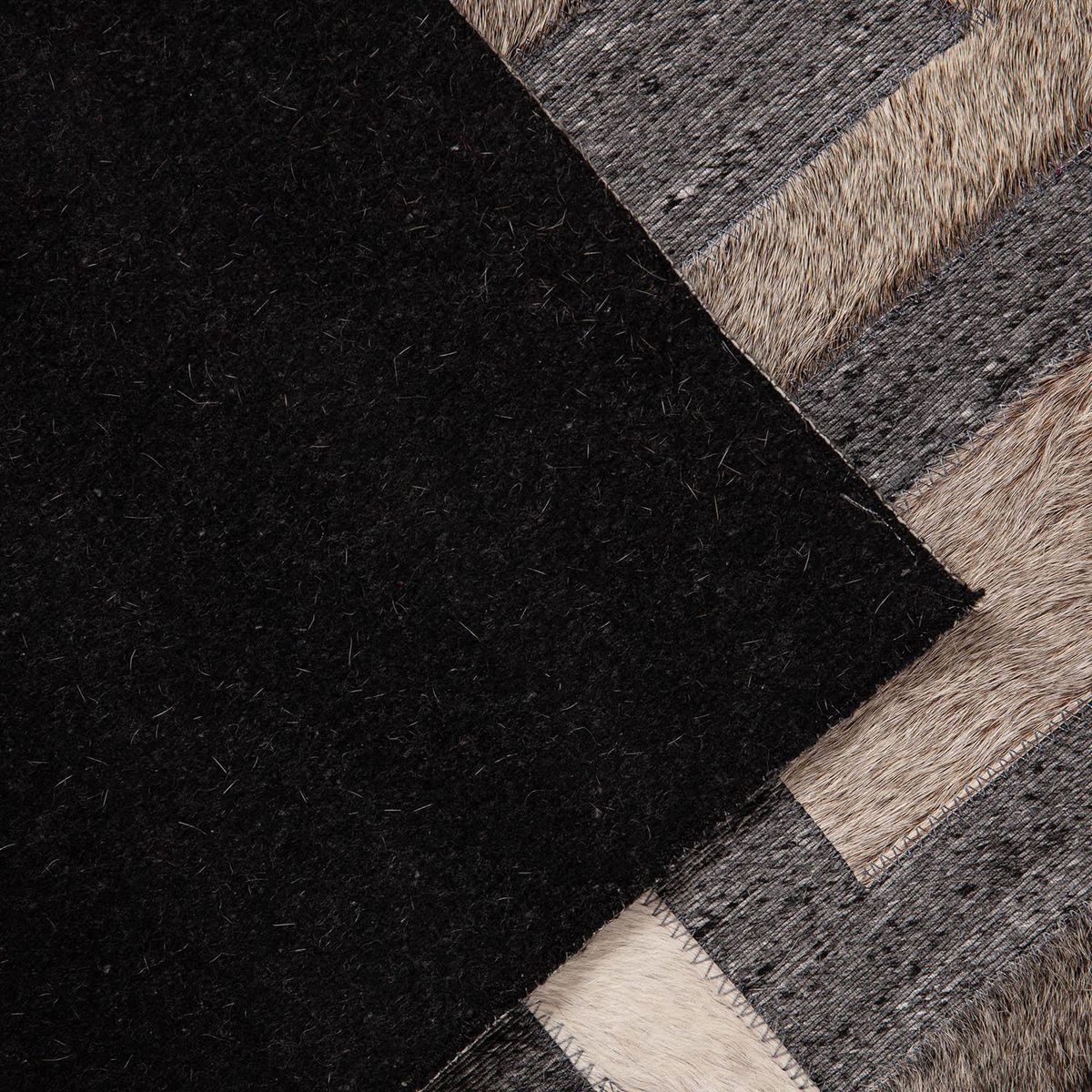 DIB - Alfombra Leather Design 160x230 cm Cuero Gris