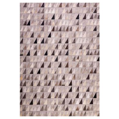 Alfombra natural leather design 140x200 cm 1680 silver