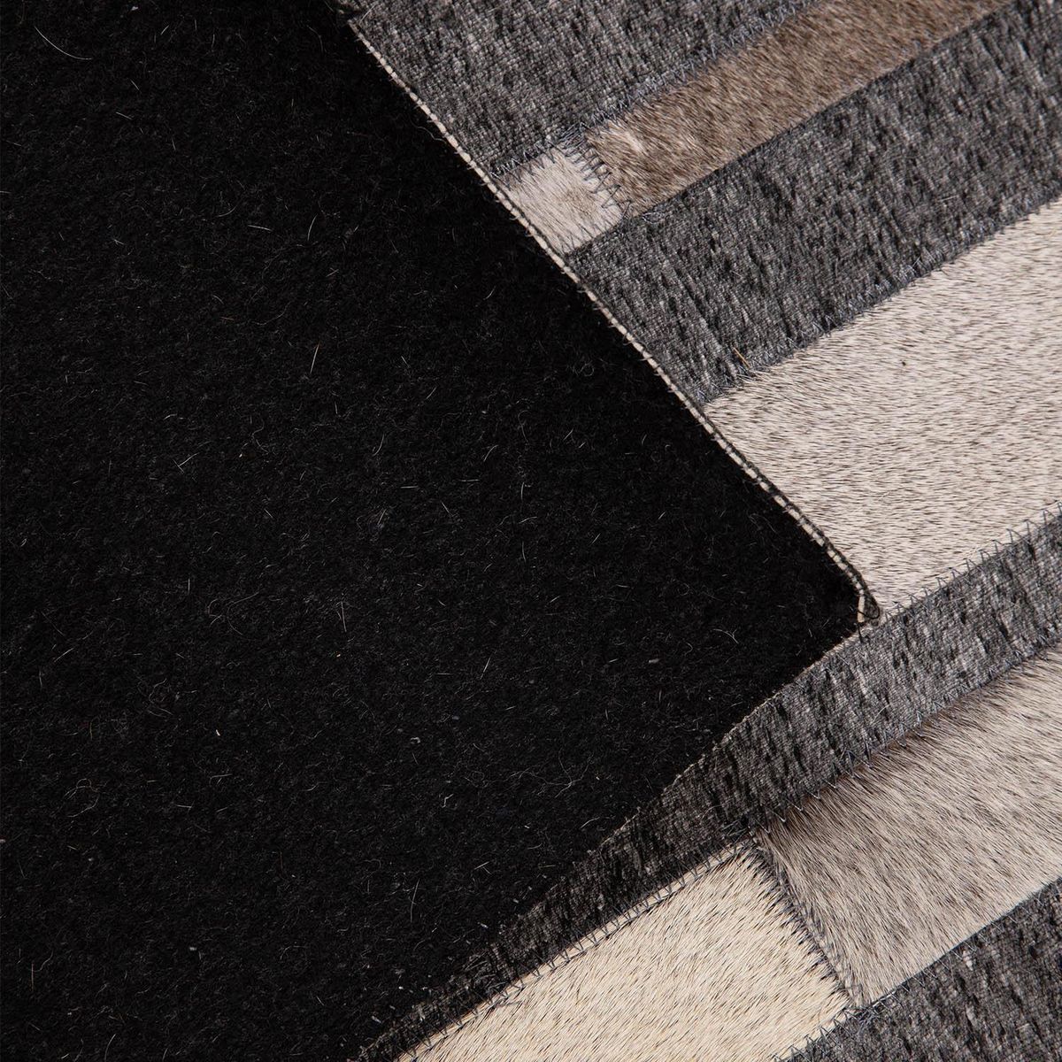 DIB - Alfombra natural leather design 140x200 cm 6884 grey