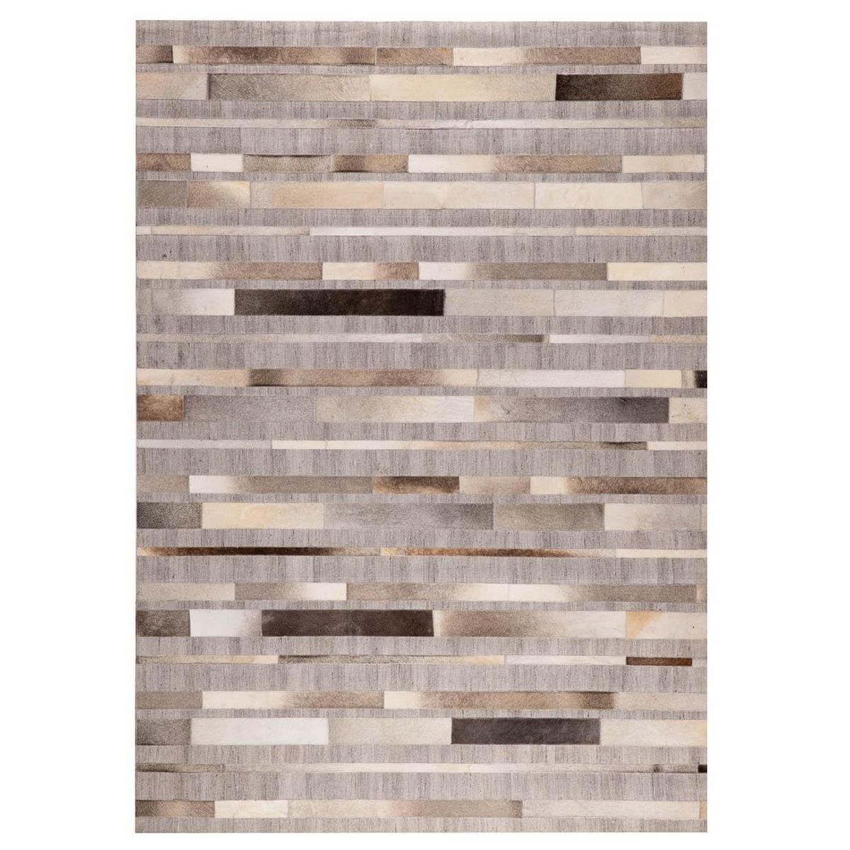 DIB - Alfombra Leather Design 140x200 cm Cuero Gris