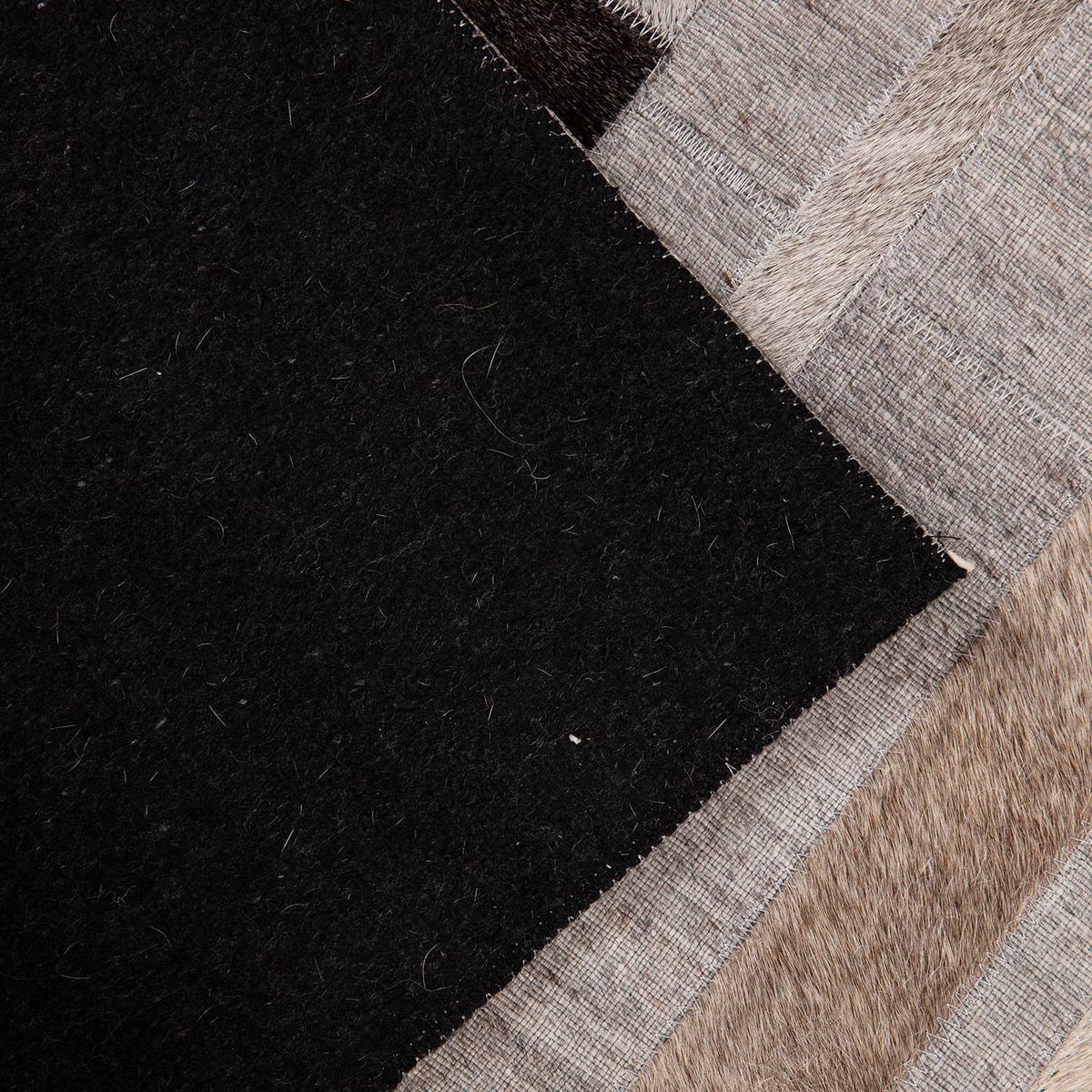 DIB - Alfombra Leather Design 140x200 cm Cuero Gris