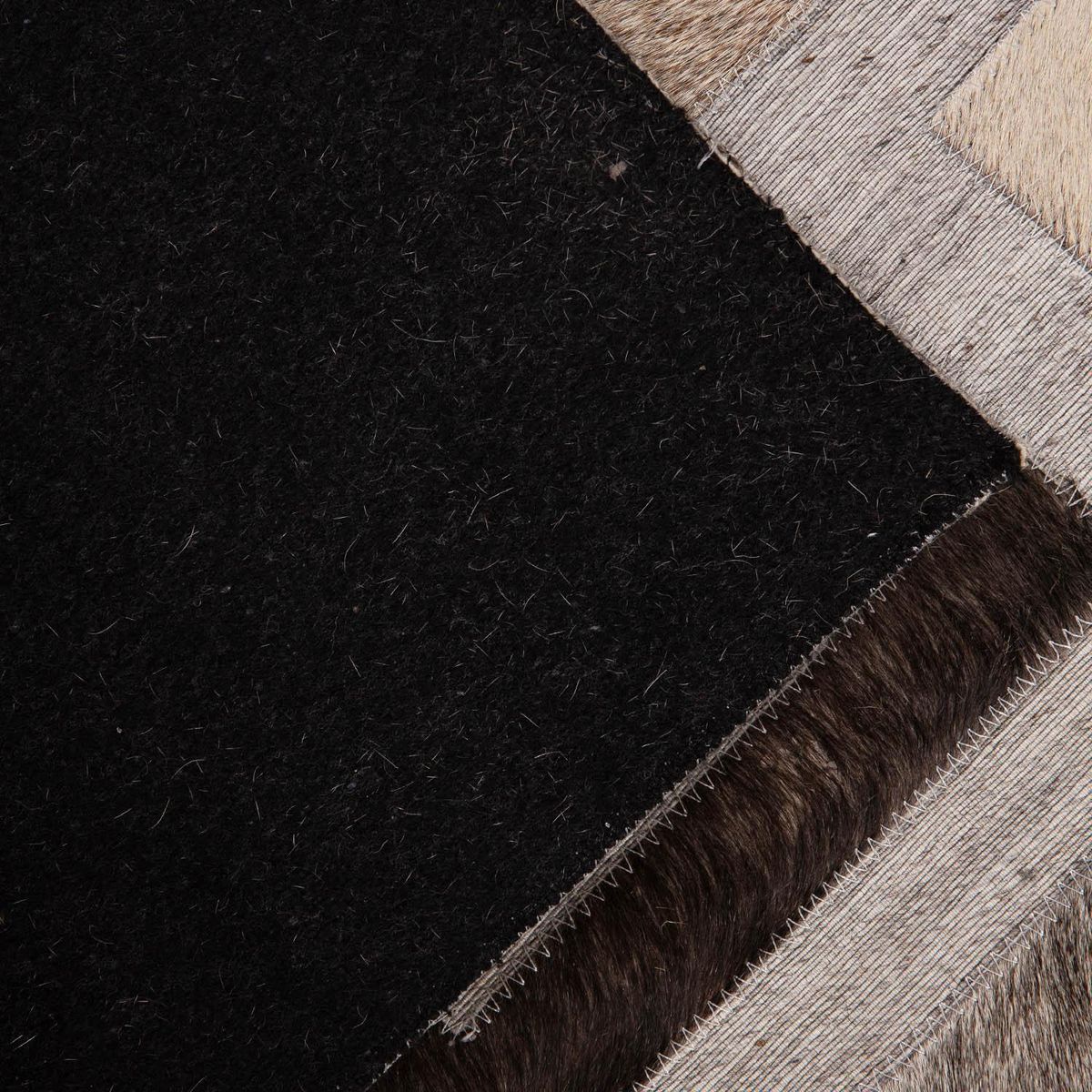 DIB - Alfombra Leather Design 140x200 cm Cuero Gris