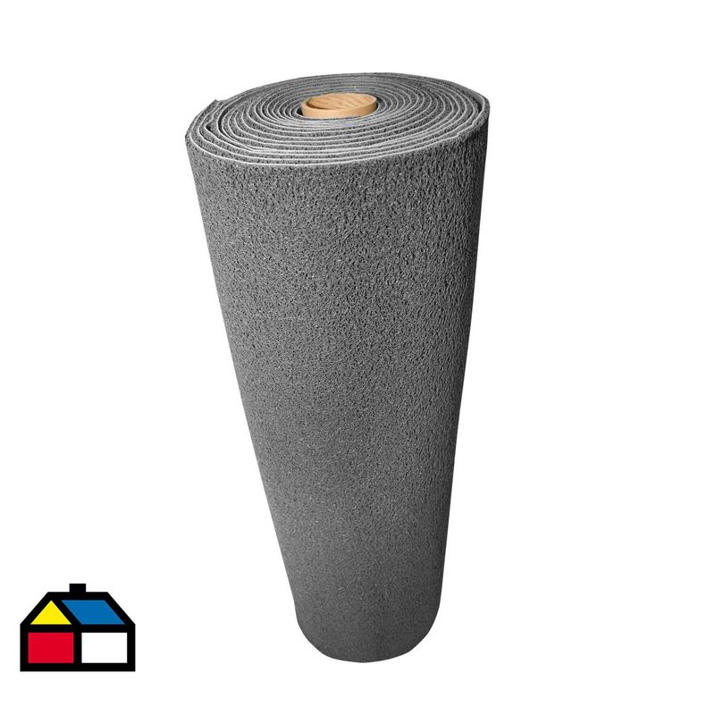 CDC IMPORT - Limpiapiés en rollo PVC gris oscuro 1,20x6 m
