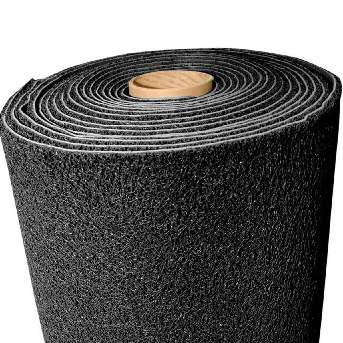 CDC IMPORT - Limpiapiés en rollo PVC negro 1,20x12 m