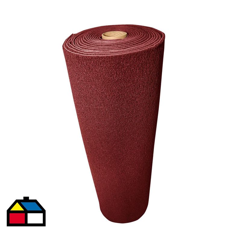 CDC IMPORT - Limpiapiés en rollo PVC burdeo 1,20x3 m