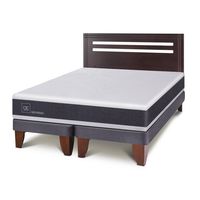 Cama Europea New Ortopedic 2 Plazas + Muebles