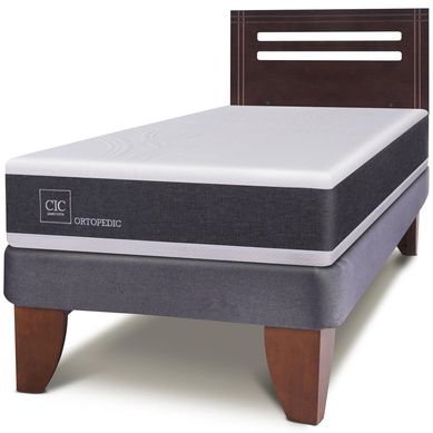 Cama europea New Ortopedic 1.5 plazas  + Muebles