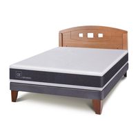 Cama Europea New Ortopedic 2 Plazas + Muebles