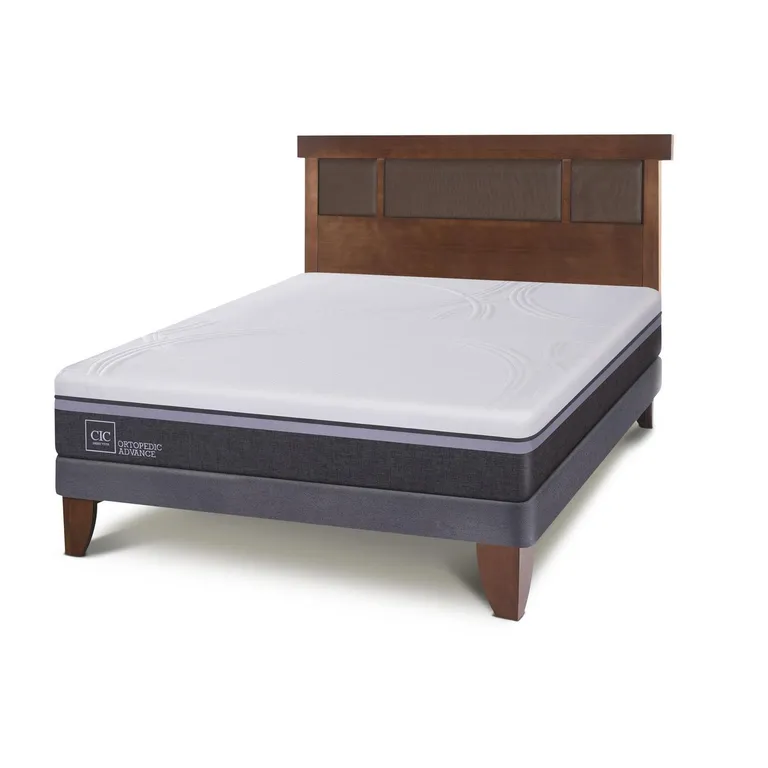 CIC Cama Europea Ortopedic Advance 2 Plazas + Muebles