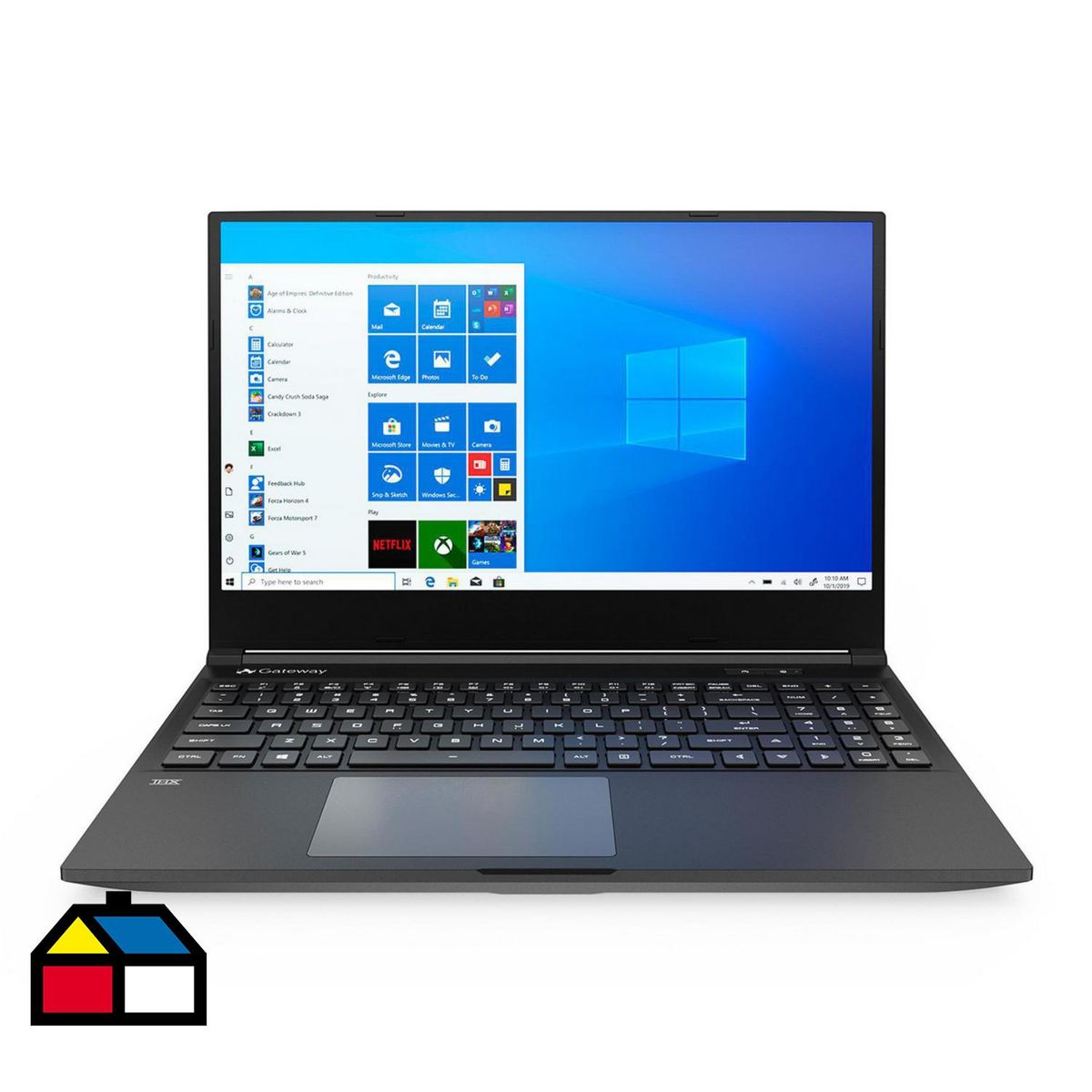 GATEWAY - Gateway GWTN156-4 15.6" FHD Ultra Slim Notebook, Ryzen 5 3450U, 8GB, 256GB SSD, W10 black