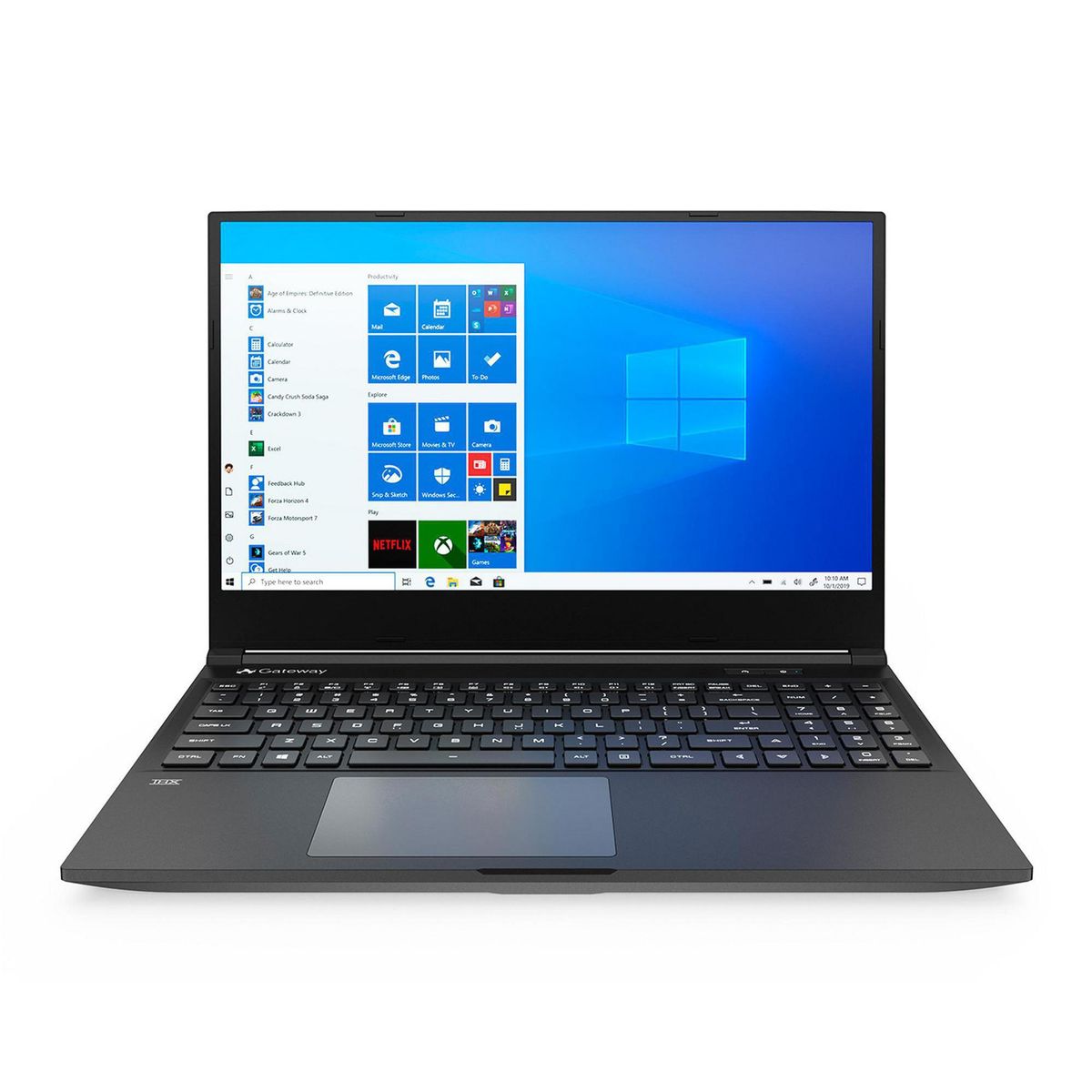 GATEWAY - Gateway GWTN156-4 15.6" FHD Ultra Slim Notebook, Ryzen 5 3450U, 8GB, 256GB SSD, W10 black