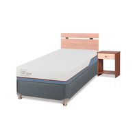 Box Spring Excellence Plus 1 Plaza + Muebles