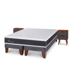 CIC - Cama europea New Ortopedic King + Muebles