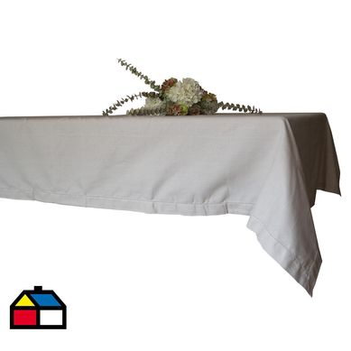 Mantel 160x230 cm taupe algodn