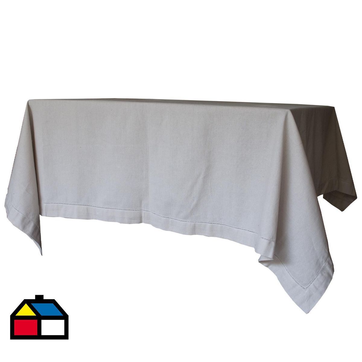 BE MINE - Mantel 160x160 cm taupe algodón