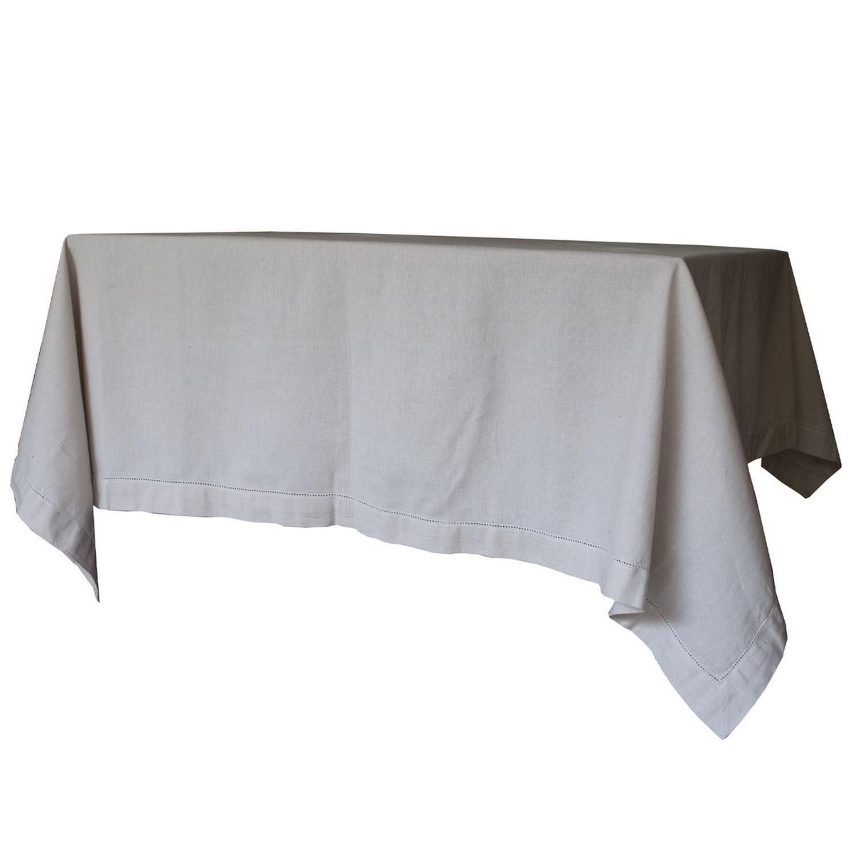 BE MINE - Mantel 160x160 cm taupe algodón