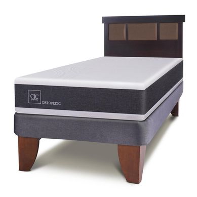 Cama europea New Ortopedic 1.5 plazas  + Muebles