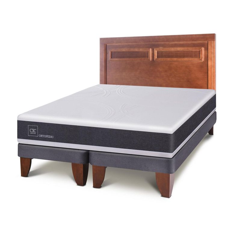 Cama Europea New Ortopedic King + Muebles