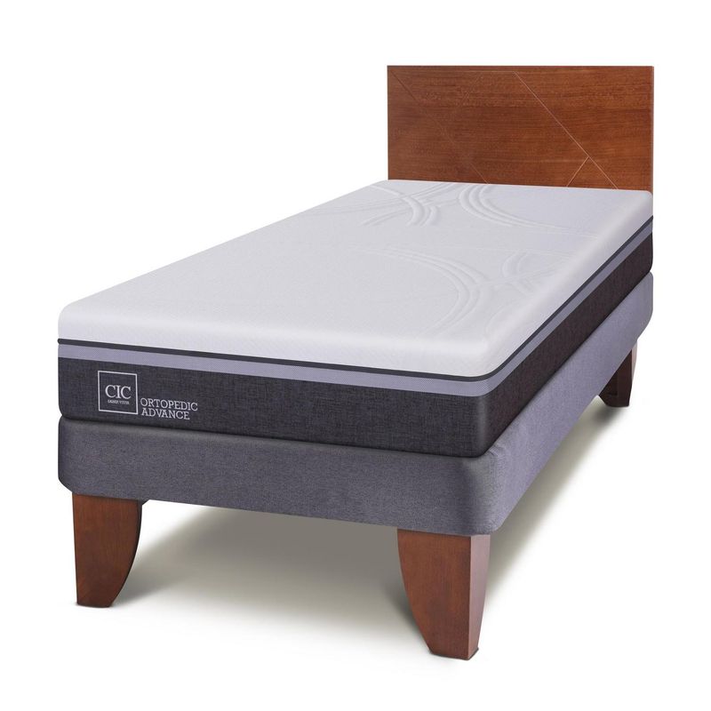 CIC - Cama europea Ortopedic Advance 1.5 plazas  + Muebles
