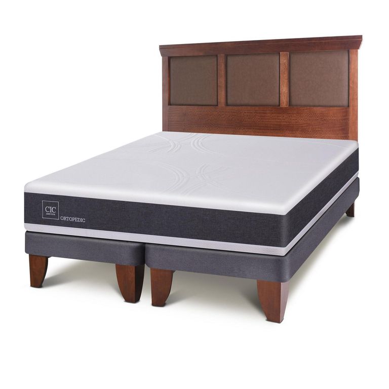 Cama Europea New Ortopedic King + Muebles