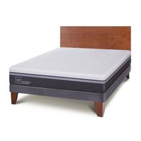 Cama Europea Ortopedic Advance 2 Plazas + Muebles