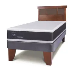 CIC - Cama europea New Ortopedic 1.5 plazas + Muebles