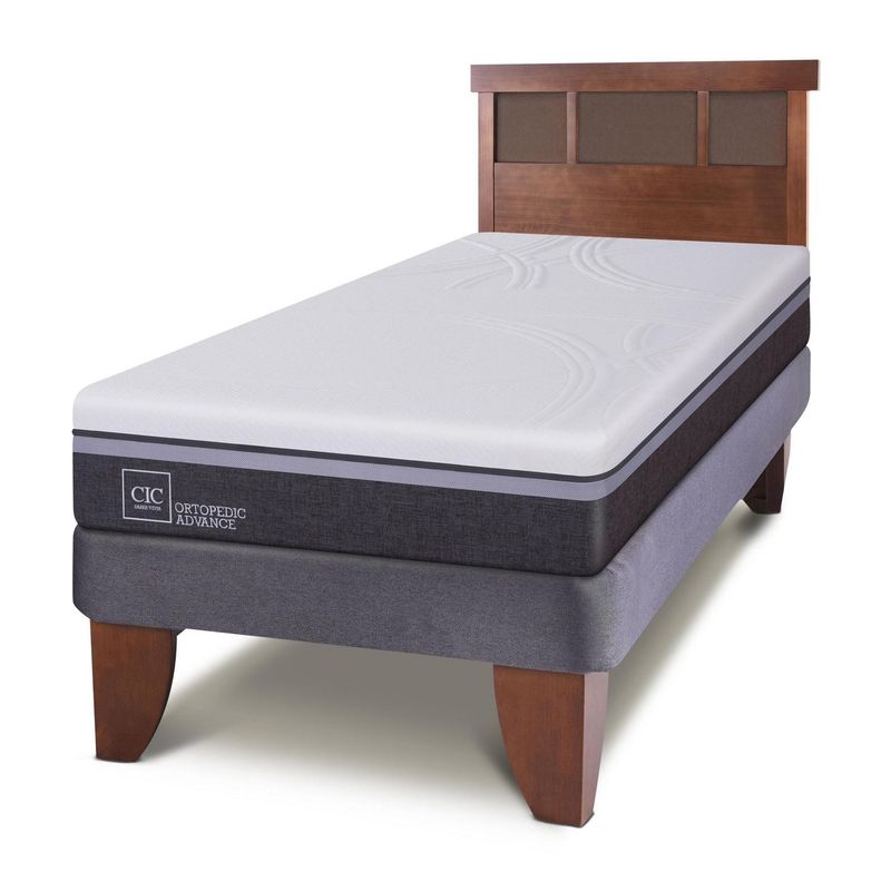 CIC - Cama europea Ortopedic Advance 1.5 plazas + Muebles