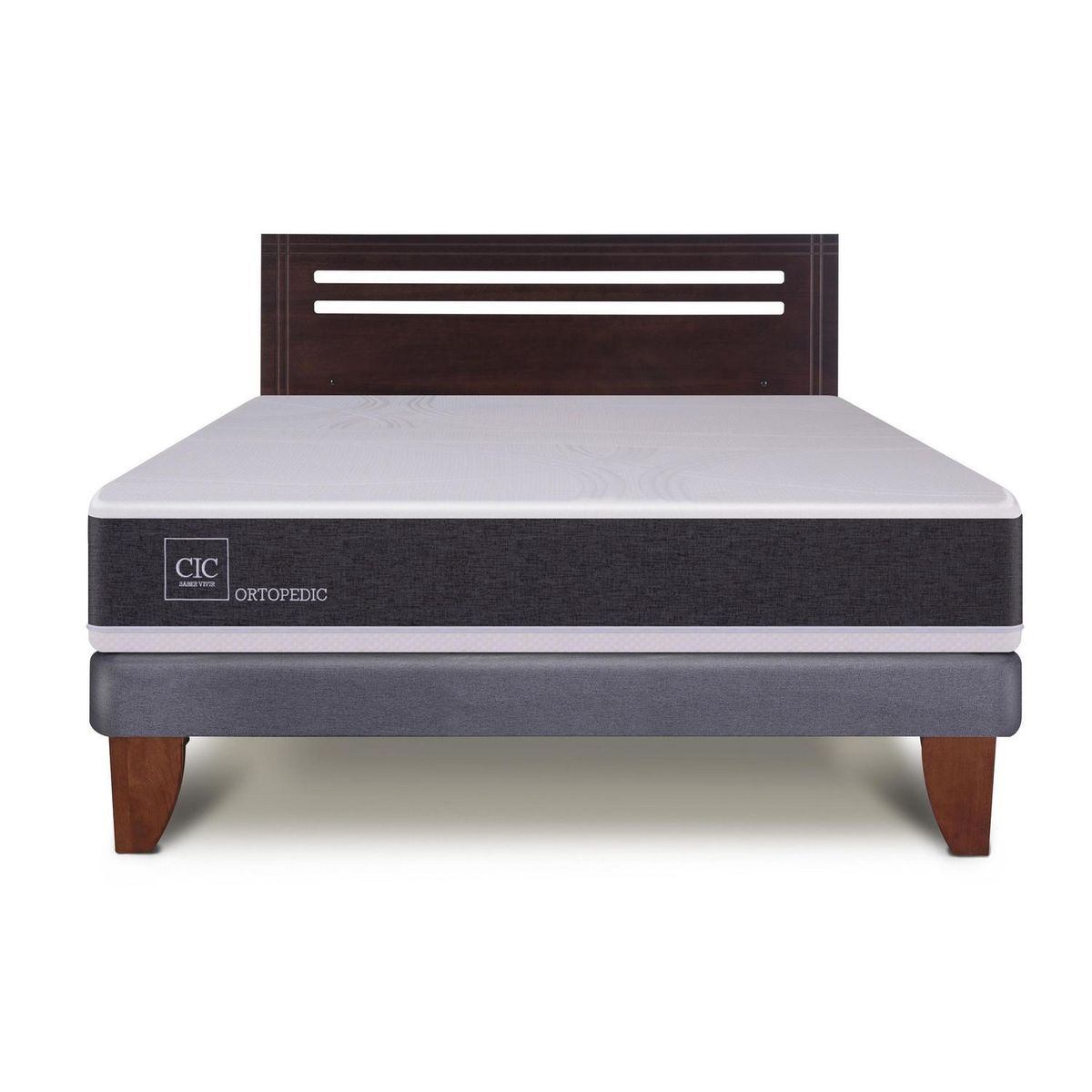 CIC - Cama europea New Ortopedic 2 plazas + Muebles