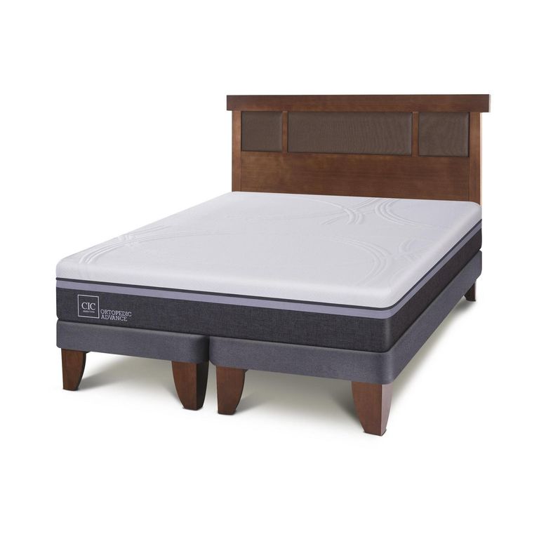 Cama Europea Ortopedic Advance 2 Plazas + Muebles