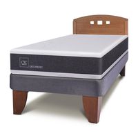Cama Europea New Ortopedic 1.5 Plazas + Muebles