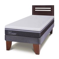 Cama Europea Ortopedic Advance 1.5 Plazas + Muebles