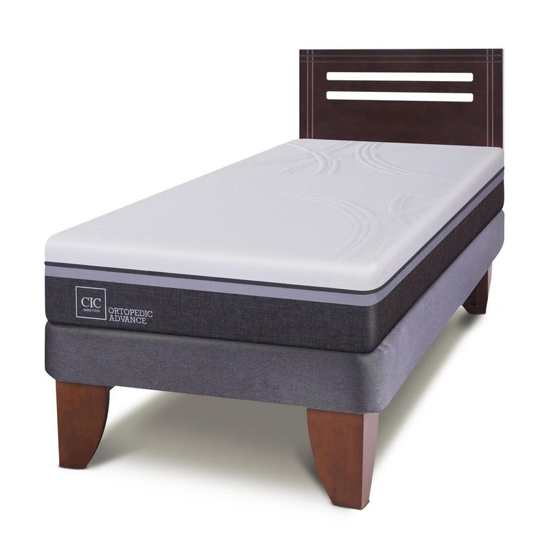 CIC - Cama europea Ortopedic Advance 1.5 plazas  + Muebles