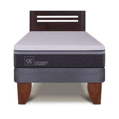 Imagen 2 del producto Cama Europea Ortopedic Advance 1.5 Plazas + Muebles