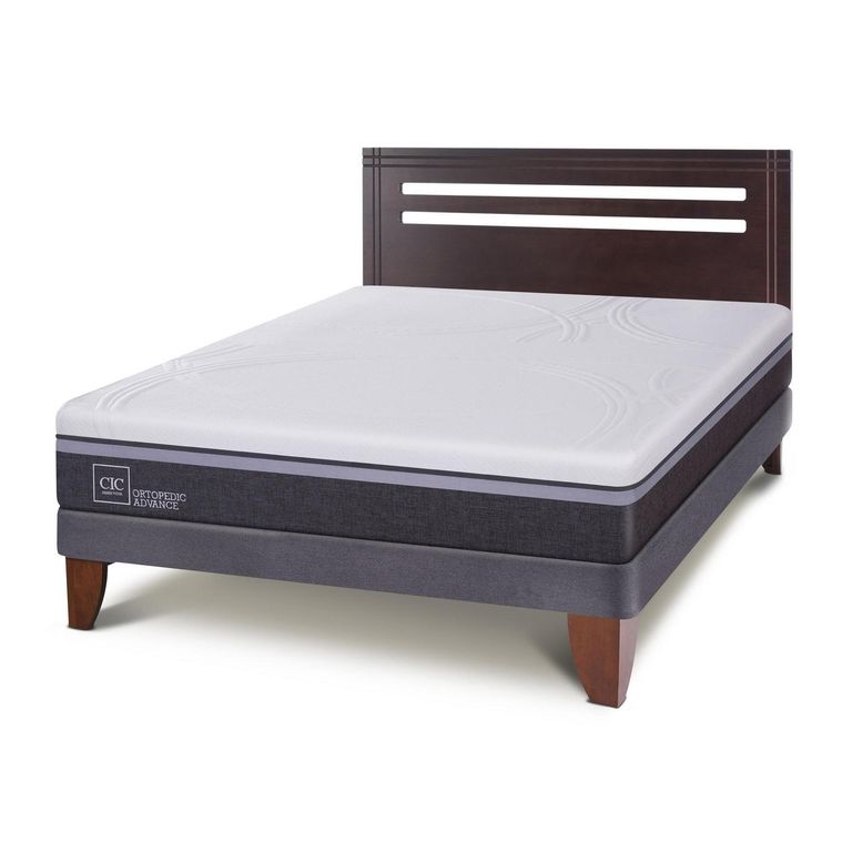 CIC Cama Europea Ortopedic Advance 2 Plazas + Muebles