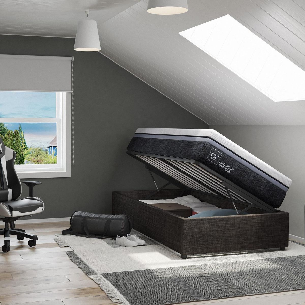 CIC - Cama nido Ortopedic Advance 1.5 plazas + Muebles