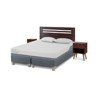 Box Spring Excellence Plus 2 Plazas + Muebles